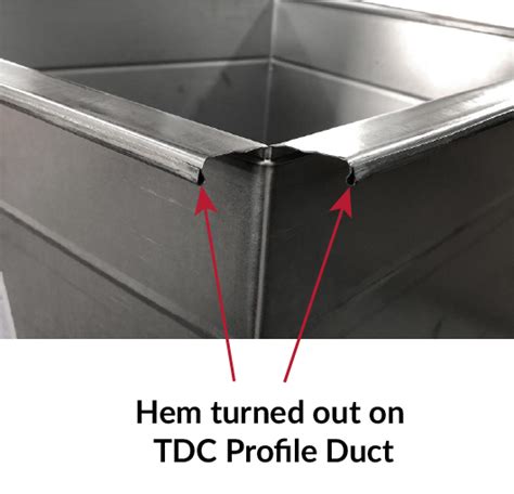 tdc sheet metal duct joints